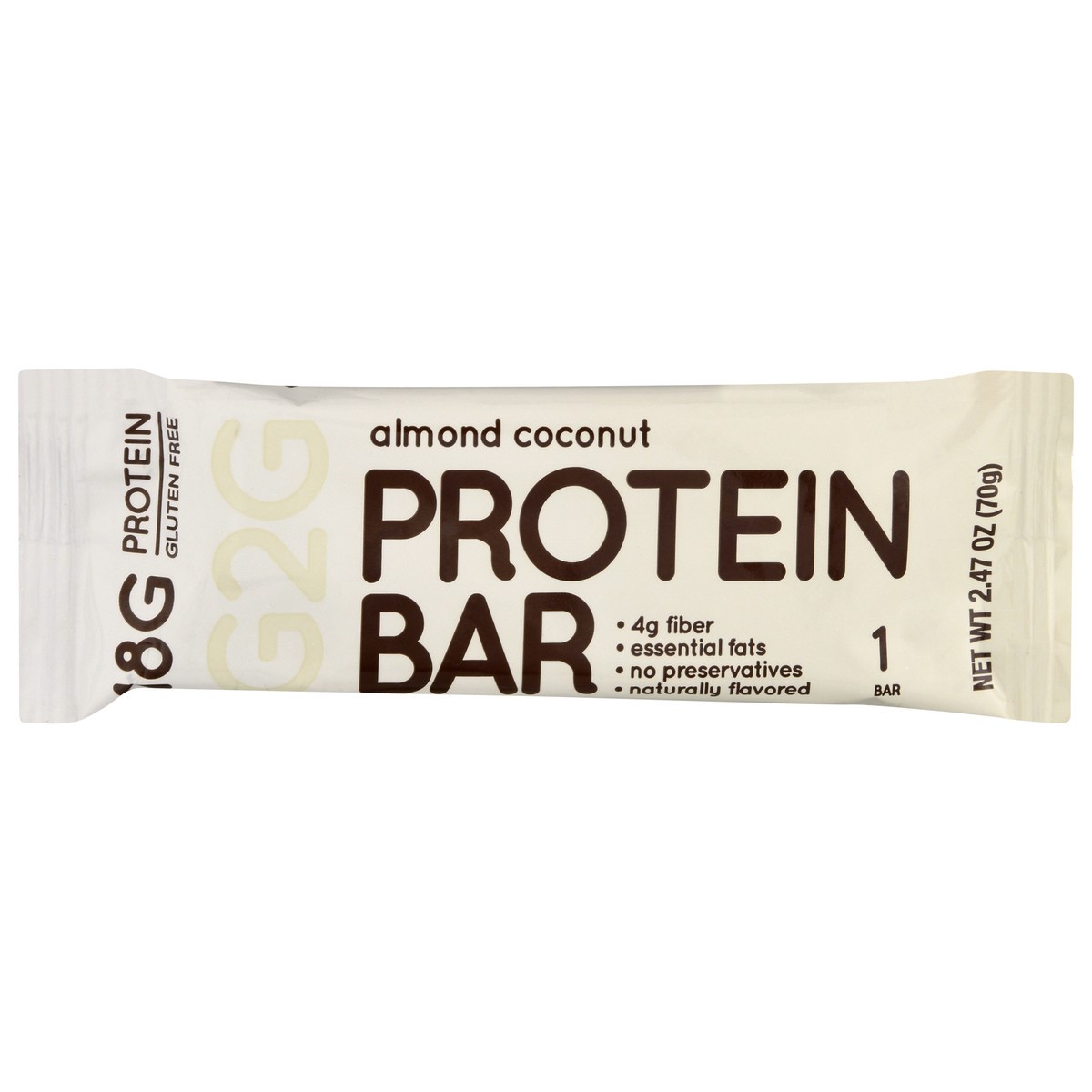 slide 1 of 9, G2G Protein Bar Almond Coconut, 2.47 oz