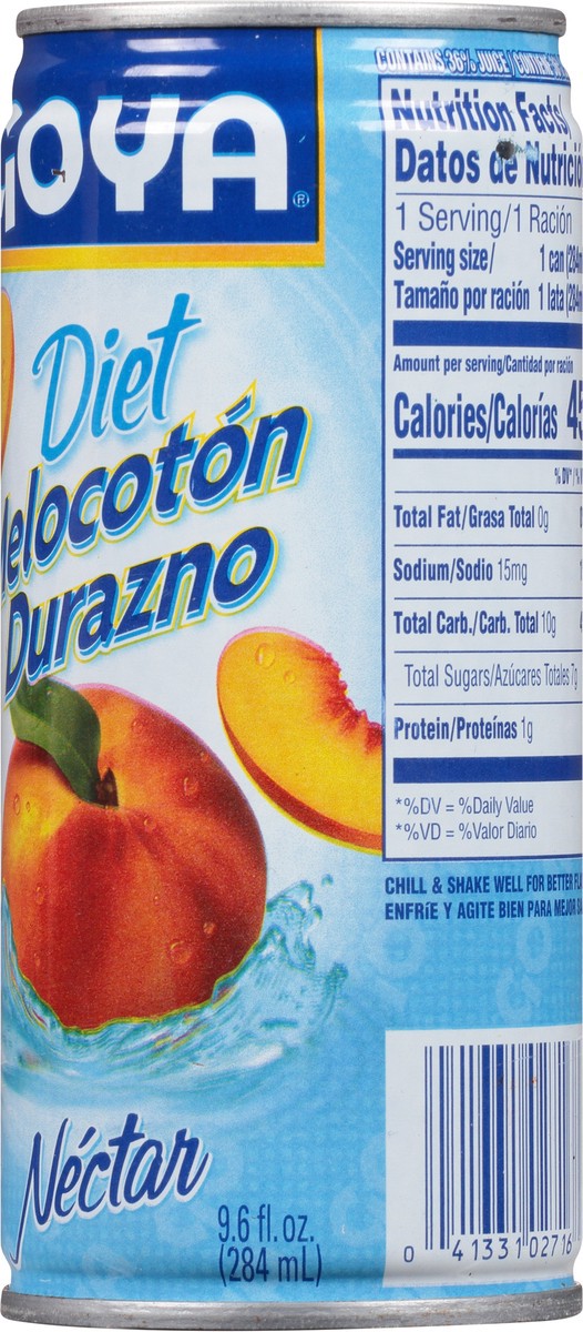 slide 8 of 11, Goya Diet Peach Nectar - 9.6 fl oz, 9.6 fl oz