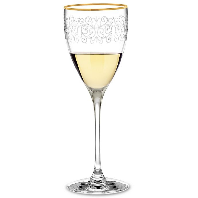 slide 1 of 2, Noritake Odessa Gold Wine Glass, 1 ct