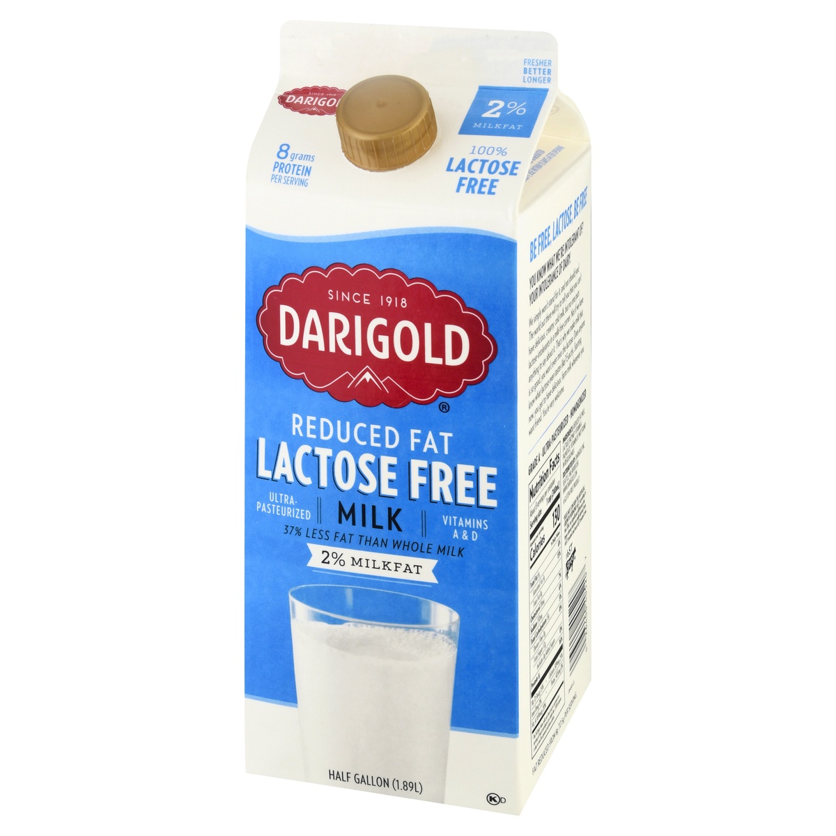 slide 2 of 9, Darigold 2% Lactose Free Reduced Fat Milk 64 fl oz, 64 fl oz