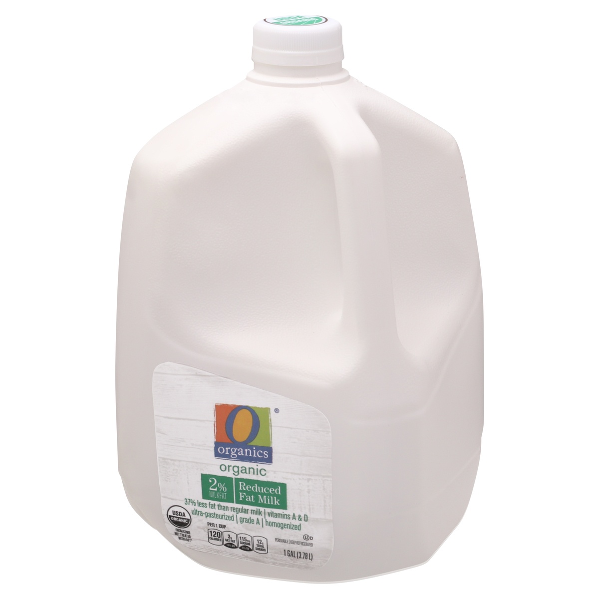 slide 9 of 9, O Organics O Orgnc Milk Reduced Fat 2%, 128 fl oz