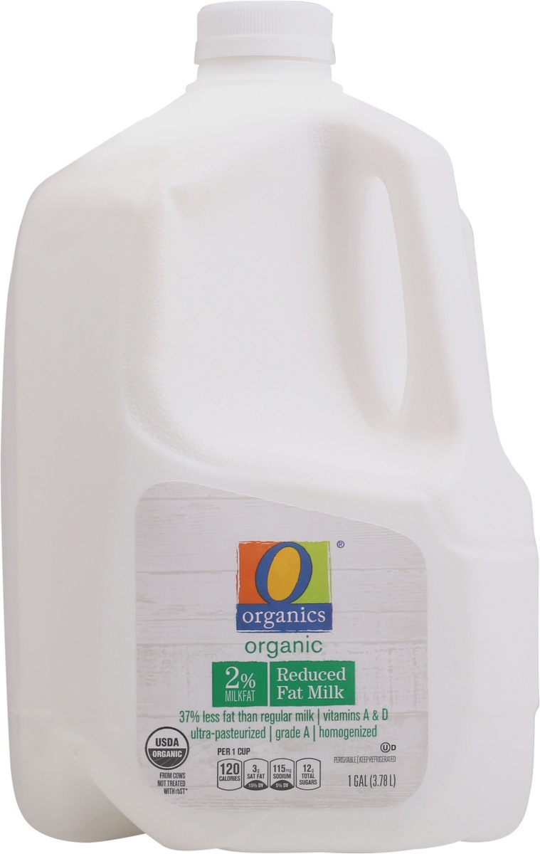 slide 4 of 9, O Organics O Orgnc Milk Reduced Fat 2%, 128 fl oz