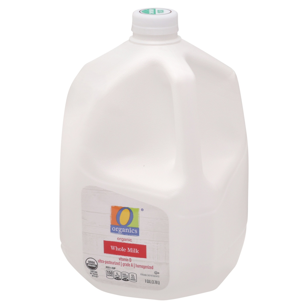 slide 5 of 9, O Organics O Orgnc Milk Whole Vit D, 128 fl oz