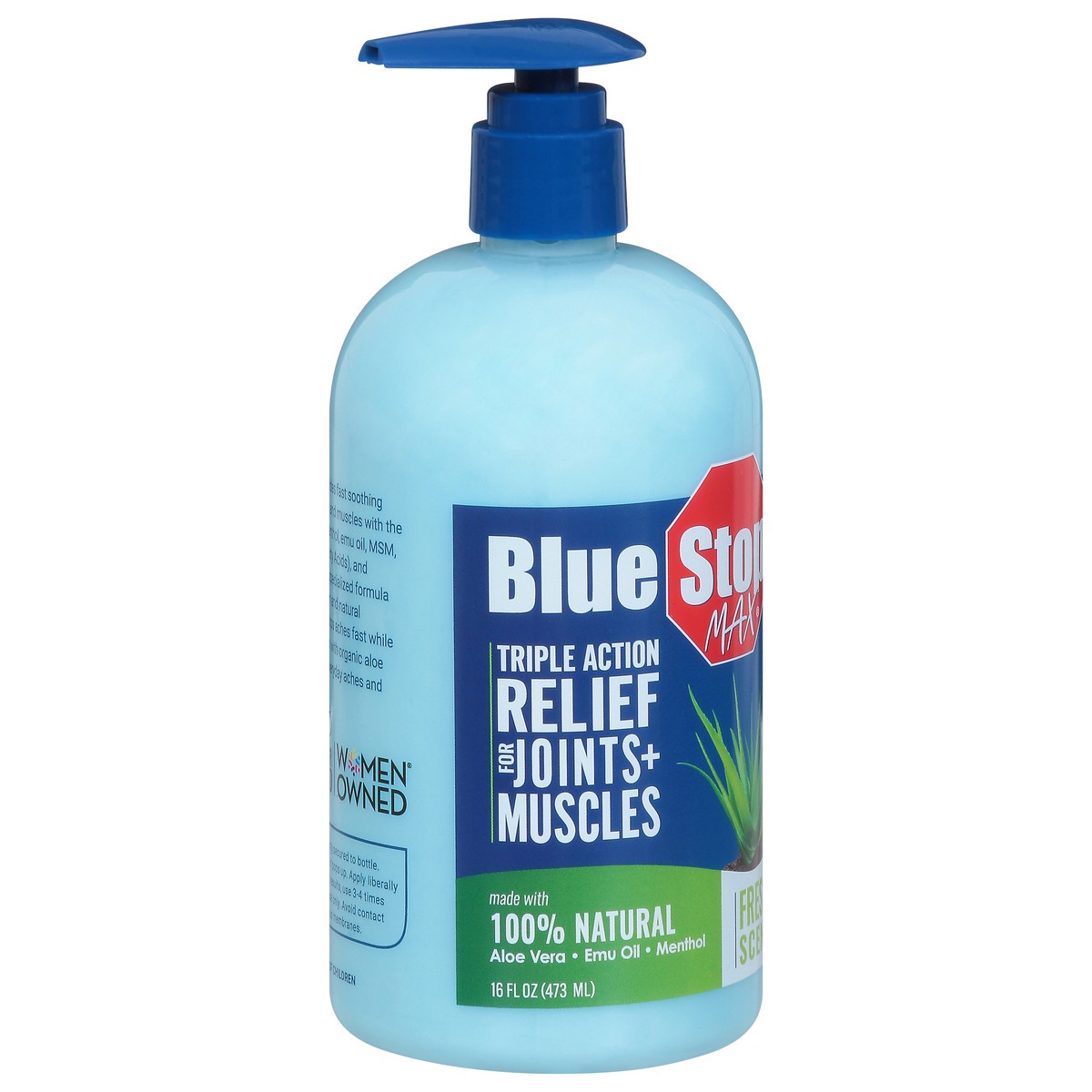 slide 2 of 10, Blue Stop Max for Body Aches Massage Gel 16 oz, 16 oz