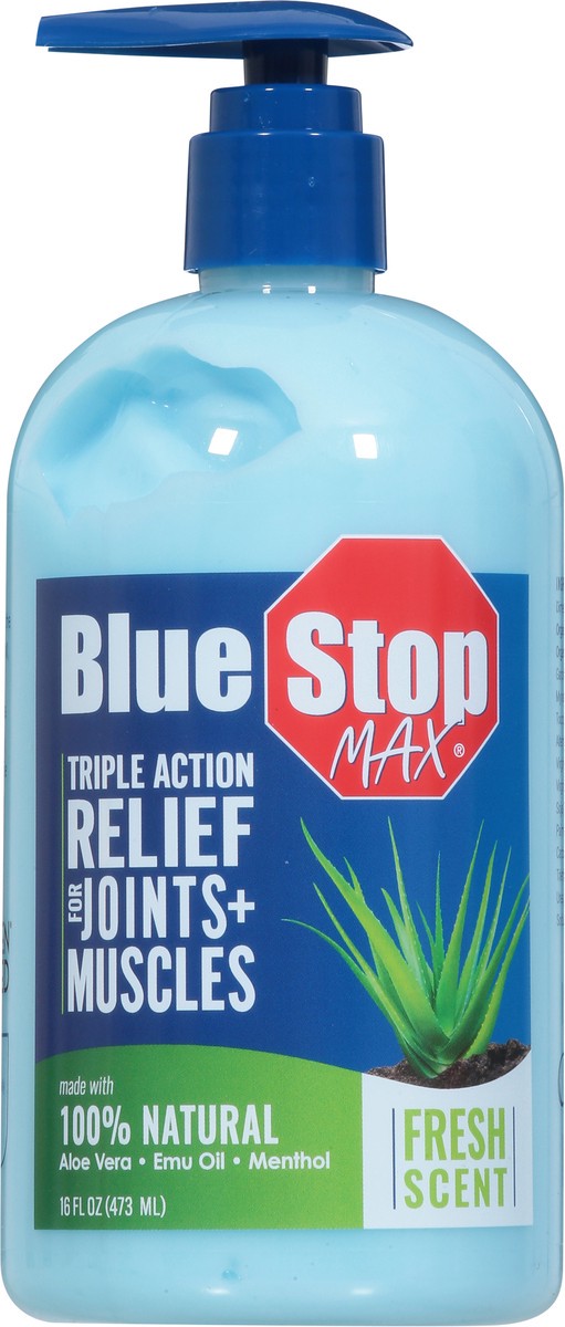 slide 9 of 10, Blue Stop Max for Body Aches Massage Gel 16 oz, 16 oz