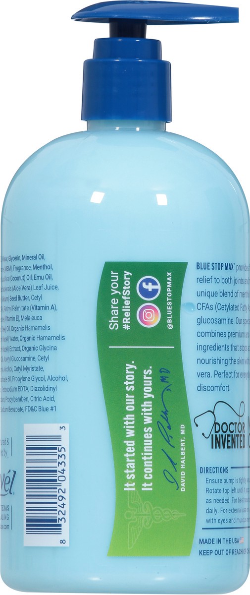 slide 4 of 10, Blue Stop Max for Body Aches Massage Gel 16 oz, 16 oz