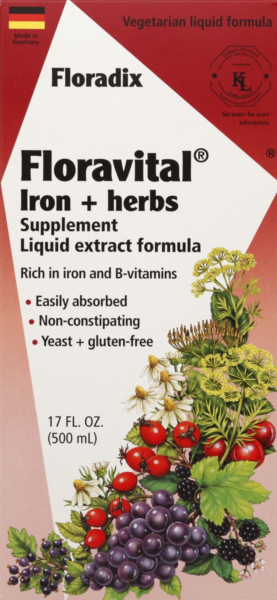 slide 2 of 5, Floradix Iron & Herbs 17 oz, 17 oz