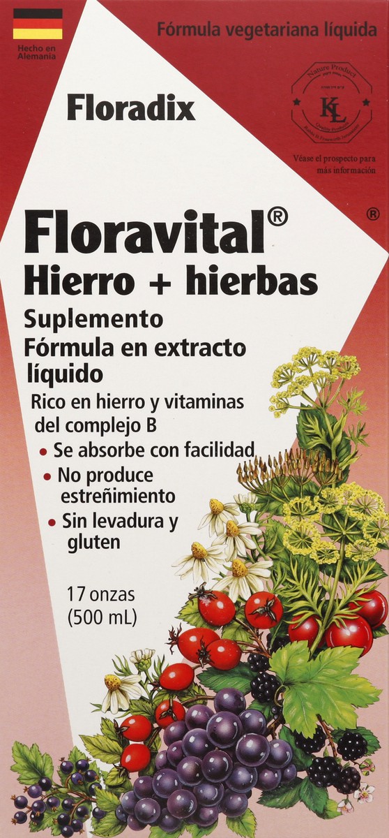 slide 4 of 5, Floradix Iron & Herbs 17 oz, 17 oz