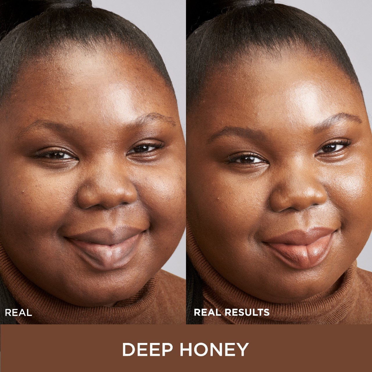 slide 2 of 9, IT Cosmetics CC+ Nude Glow Lightweight Foundation + Glow Serum with SPF 40 and Niacinamide Deep Honey,