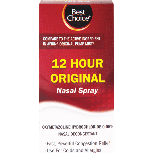 slide 1 of 1, Best Choice 12-Hour Original Nasal Spray, 1 oz