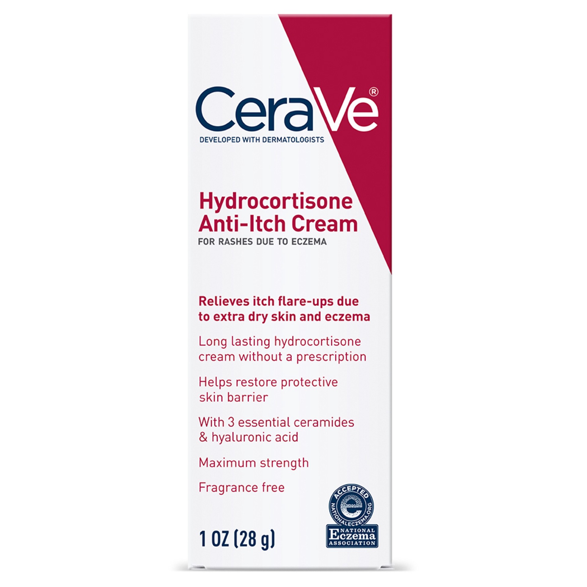 slide 9 of 9, CeraVe Hydrocortisone Anti-Itch Cream 1 oz, 1 oz