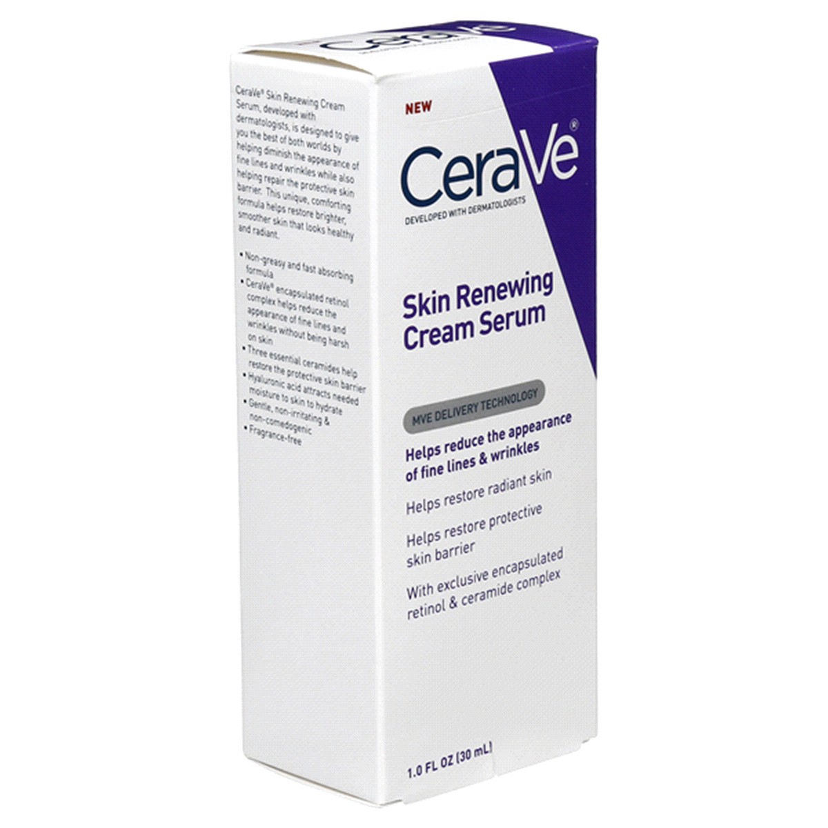 slide 16 of 21, CeraVe Skin Renewing Cream Serum, 1 fl oz
