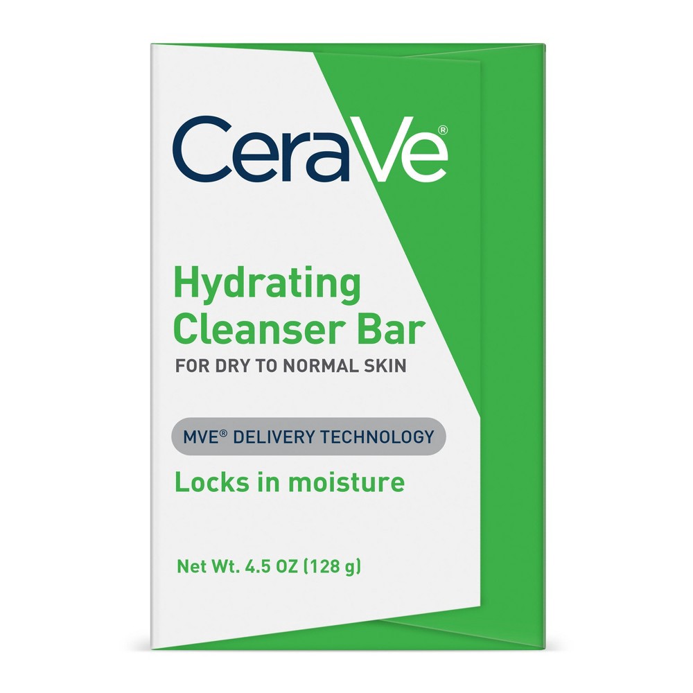 slide 3 of 7, CeraVe Hydrating Cleanser Bar, For Dry To Normal Skin, 4.5 oz