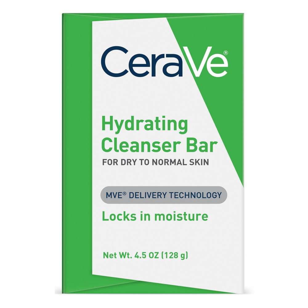 slide 5 of 7, CeraVe Hydrating Cleanser Bar, For Dry To Normal Skin, 4.5 oz