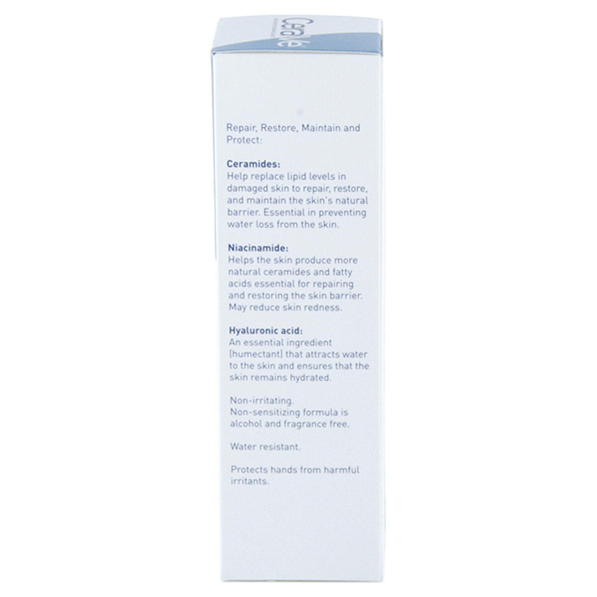 slide 8 of 17, CeraVe Therapeutic Hand Cream for Dry Cracked Hands Fragrance Free, 3 oz