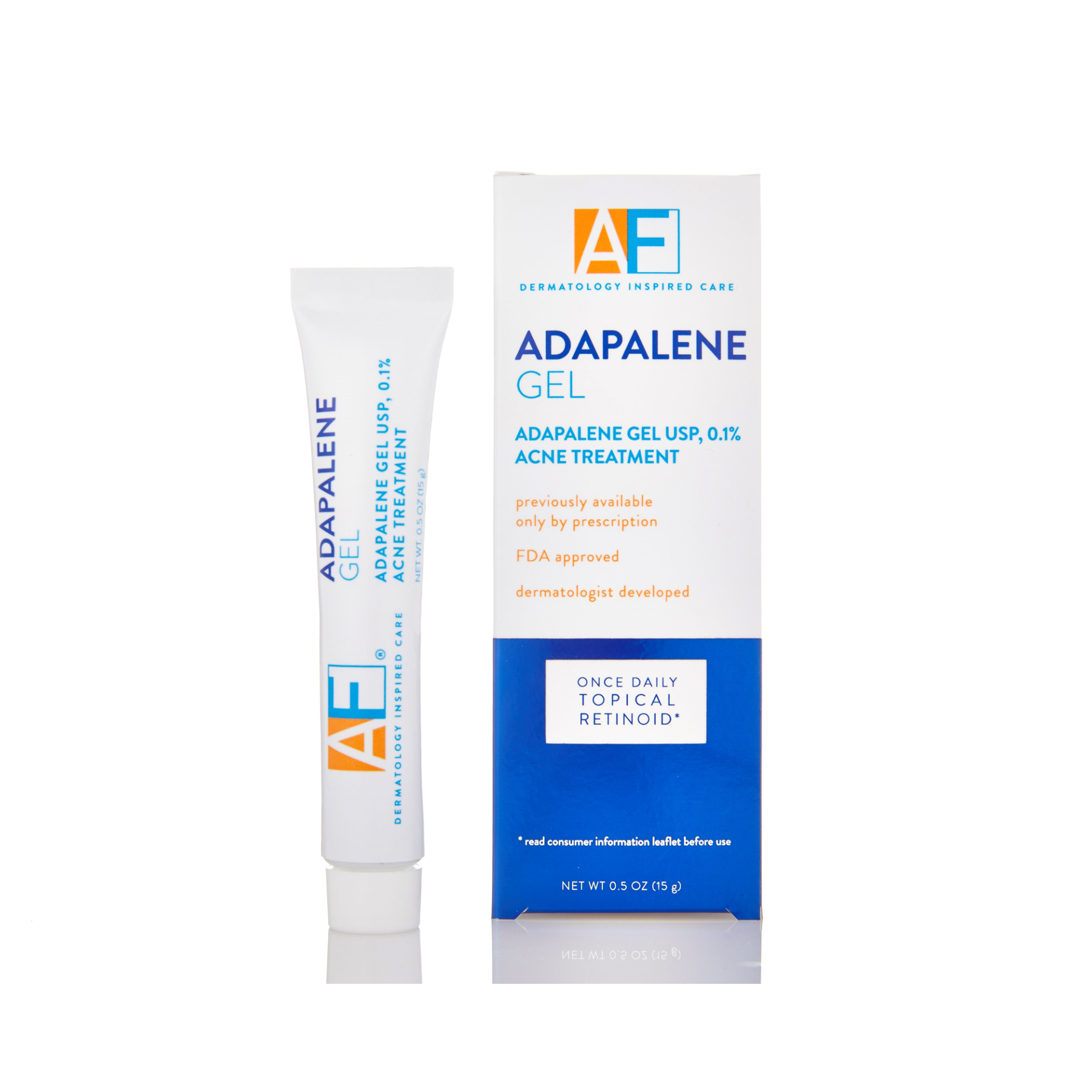 slide 1 of 1, Acne Free Adapalene Gel, 15 gram