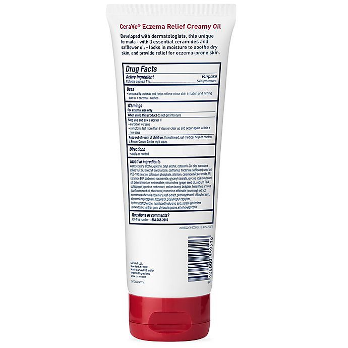 slide 2 of 2, Cerave&Reg; 8 Fl.Oz.Eczema Soothing Creamy Oil, 1 ct