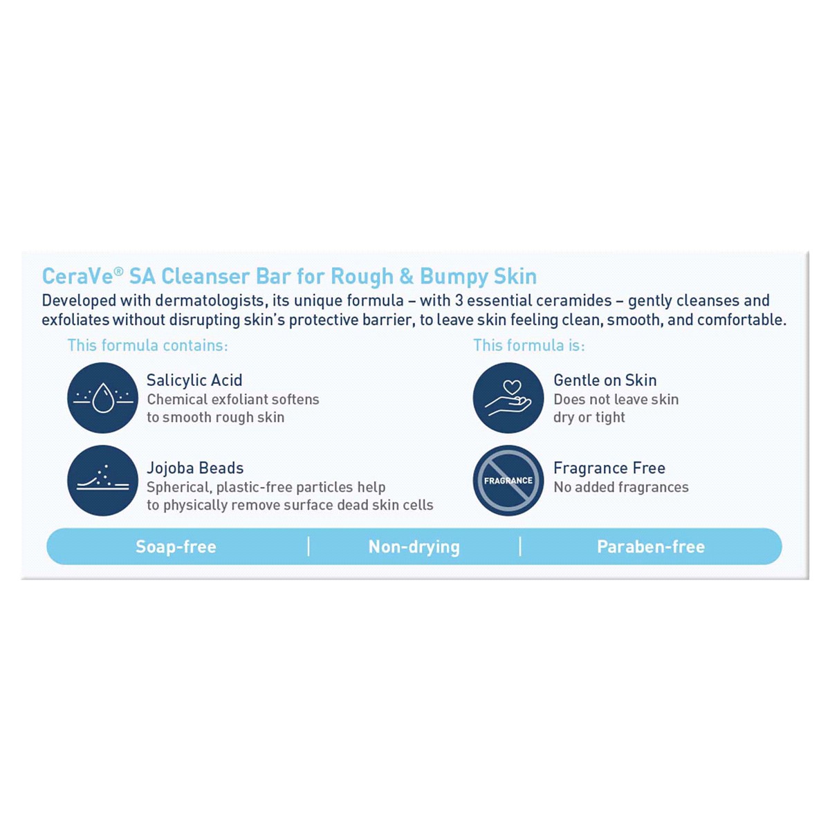 slide 3 of 5, Cerave Sa Cleanser Bar For Rough & Bumpy Skin, 4.5 oz