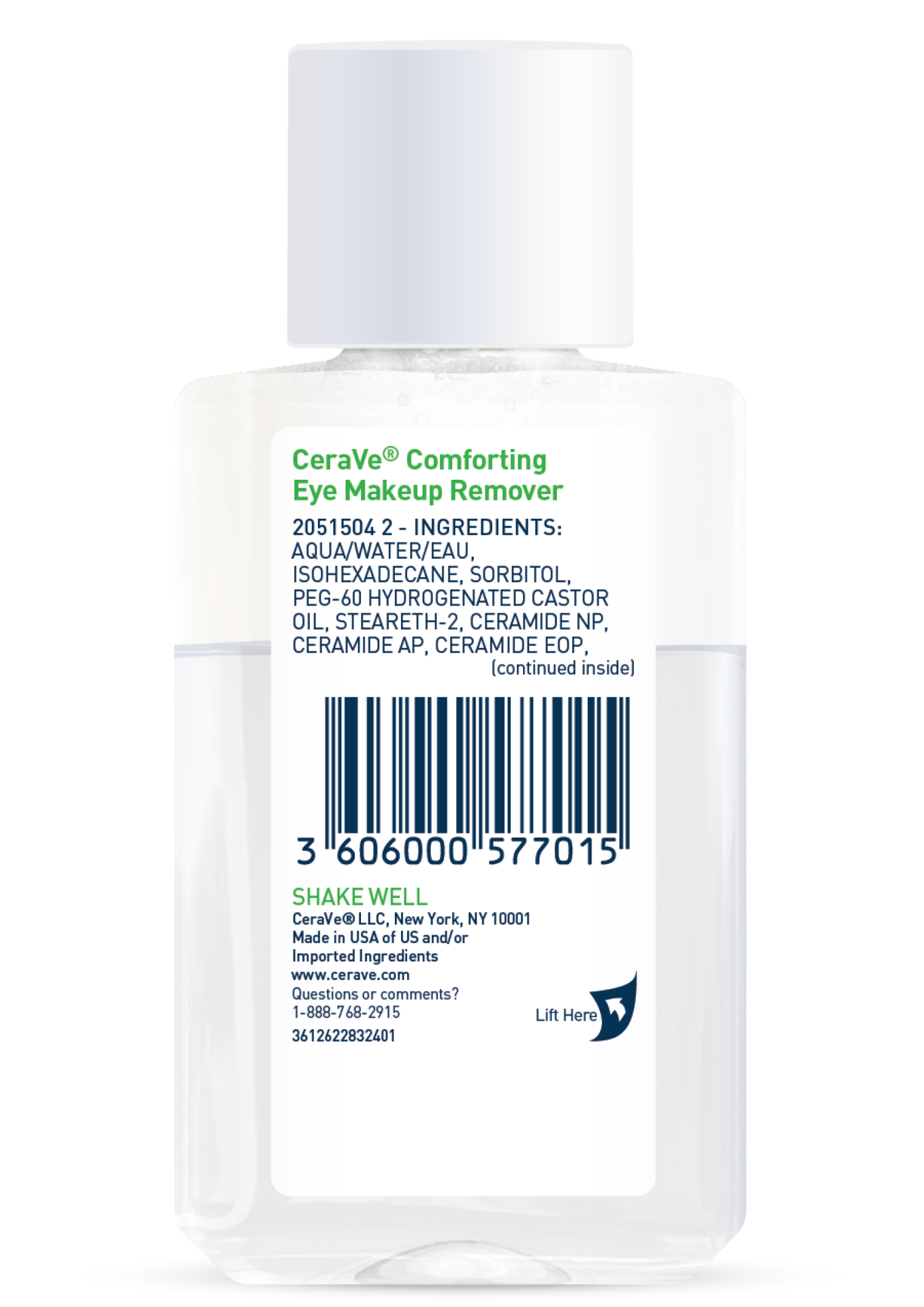 slide 2 of 2, Cerave Comforting Eye Makeup Remover, 4 fl oz