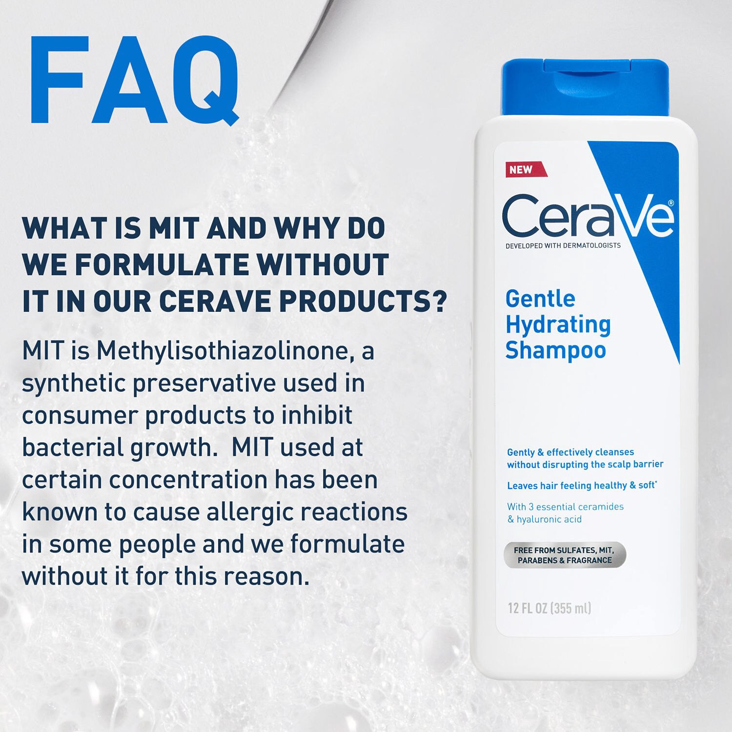 slide 5 of 10, Cerave Hair Gentle Shampoo 12Oz, 12 oz