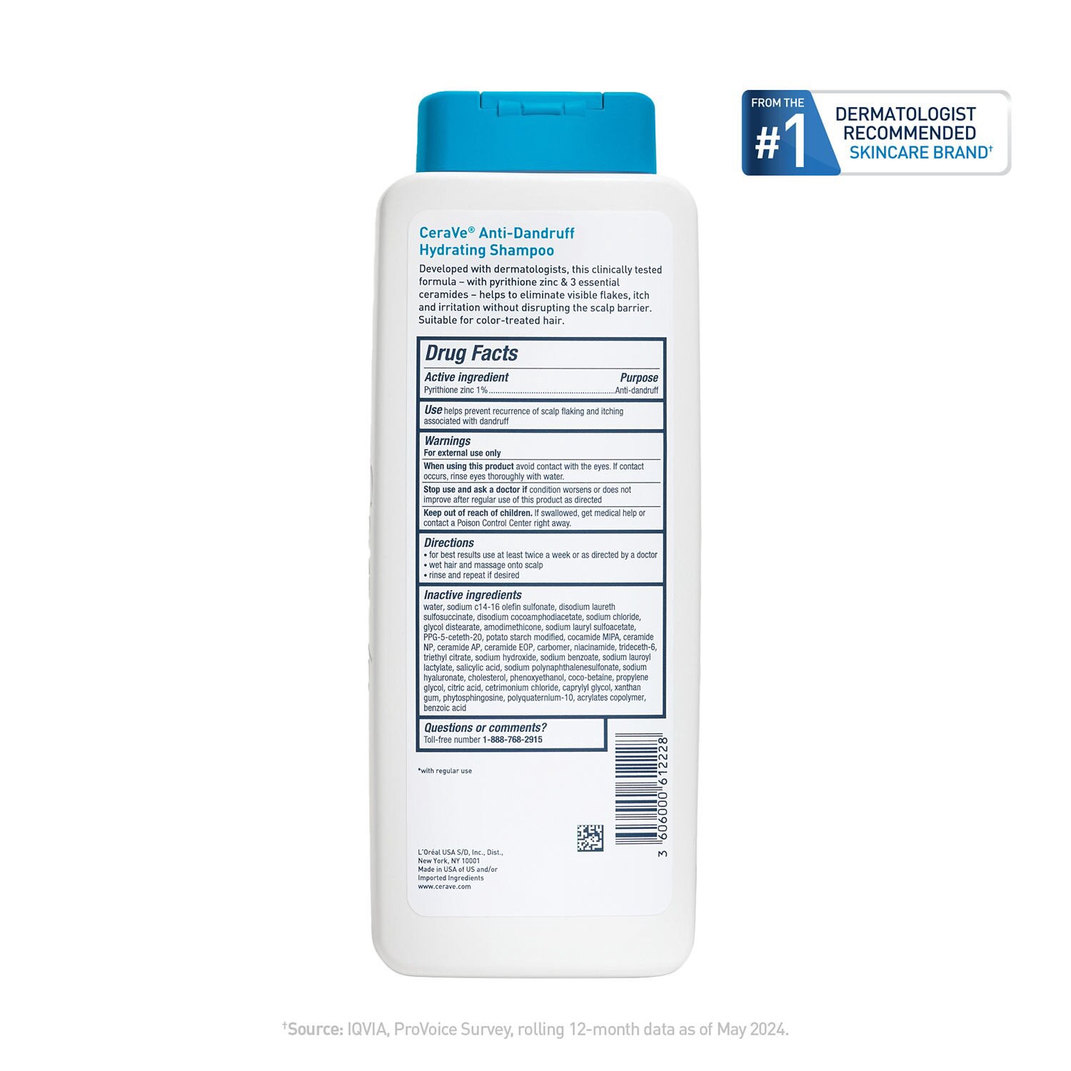 slide 8 of 13, Cerave Hair Anti Dand Shampoo 12 Oz, 12 oz