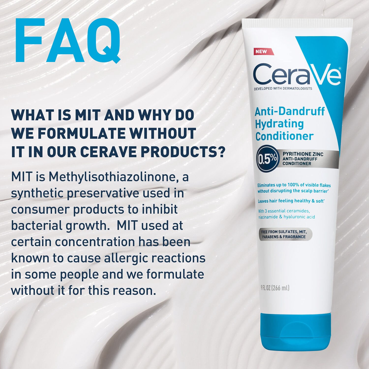 slide 11 of 12, Cerave Hair Anti Dand Conditionr 9 Oz, 9 oz