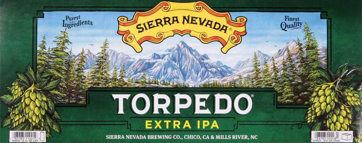 slide 1 of 8, Sierra Nevada Extra IPA Torpedo Beer 18 ea, 18 ct