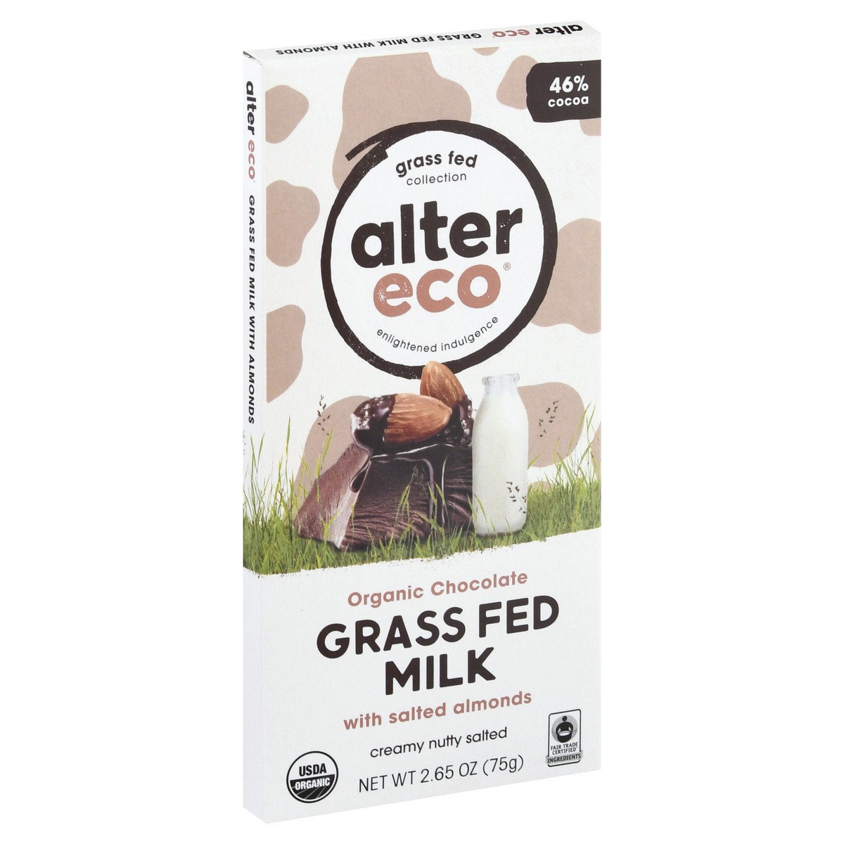 slide 2 of 13, Alter Eco Org. Choc Salted Almnd, 2.65 oz