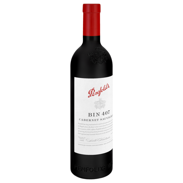 slide 1 of 1, Penfolds Cabernet Sauvignon, Bin 407, South Australia, 750 ml