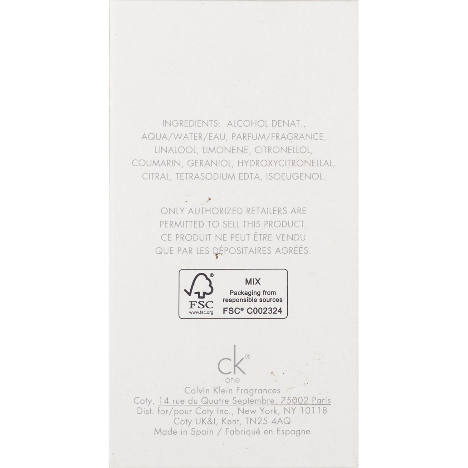 slide 2 of 3, Calvin Klein Ck One Eau De Toilette Spray, 1 ct