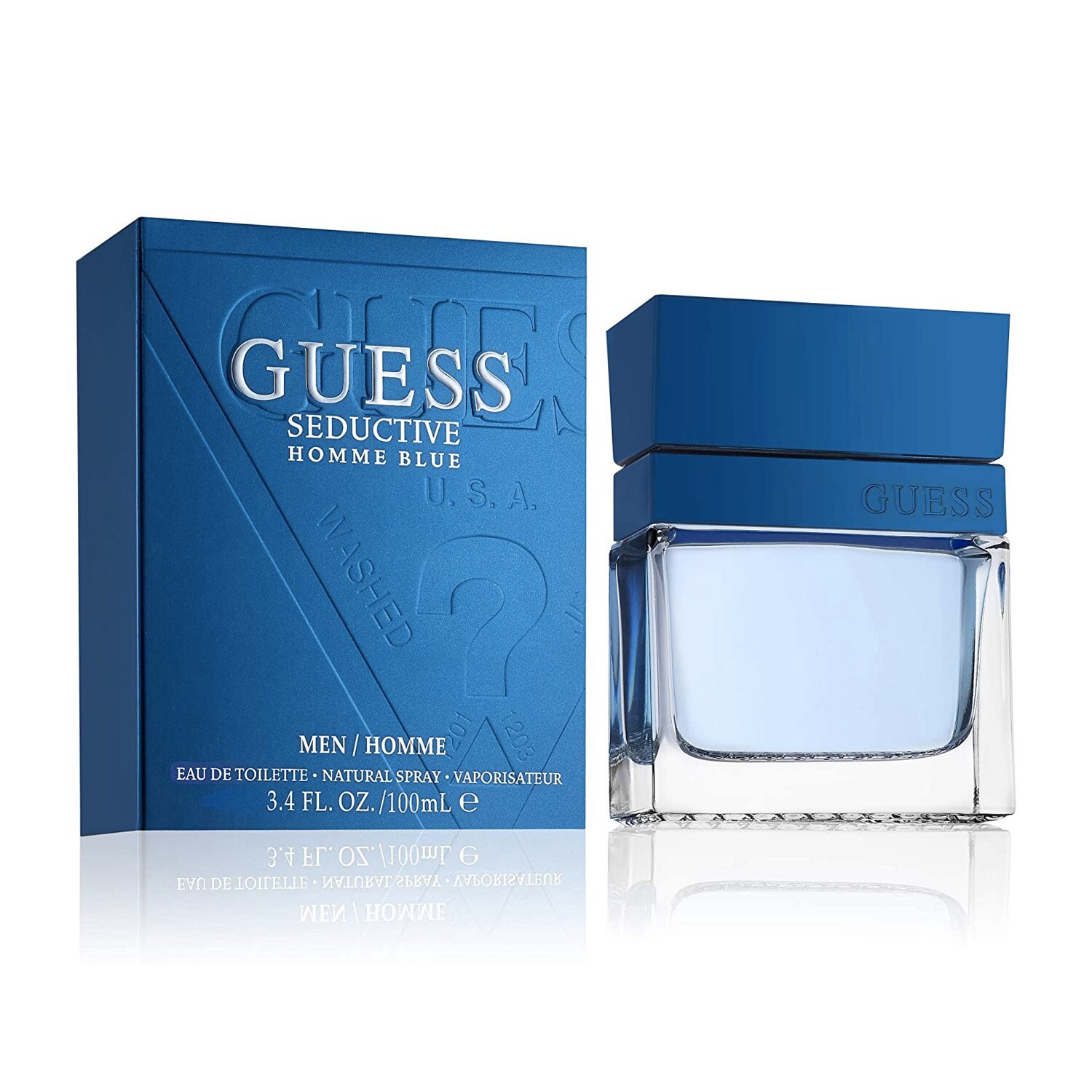 slide 2 of 3, NON BRAND Guess Seductive Blue Eau De Toilette Spray For Men, 1 ct