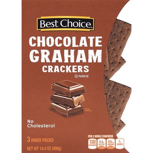 slide 1 of 1, Best Choice Cookies Chocolate Grahams, 14.4 oz