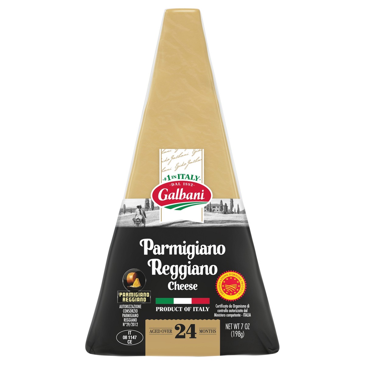 slide 8 of 12, Galbani Parmigiano Reggiano Wedge 24 Mos. 7 Oz., 7 oz