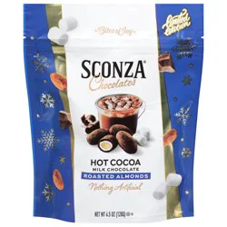 Sconza Chocolates Milk Chocolate Hot Cocoa Roasted Almonds 4.5 oz