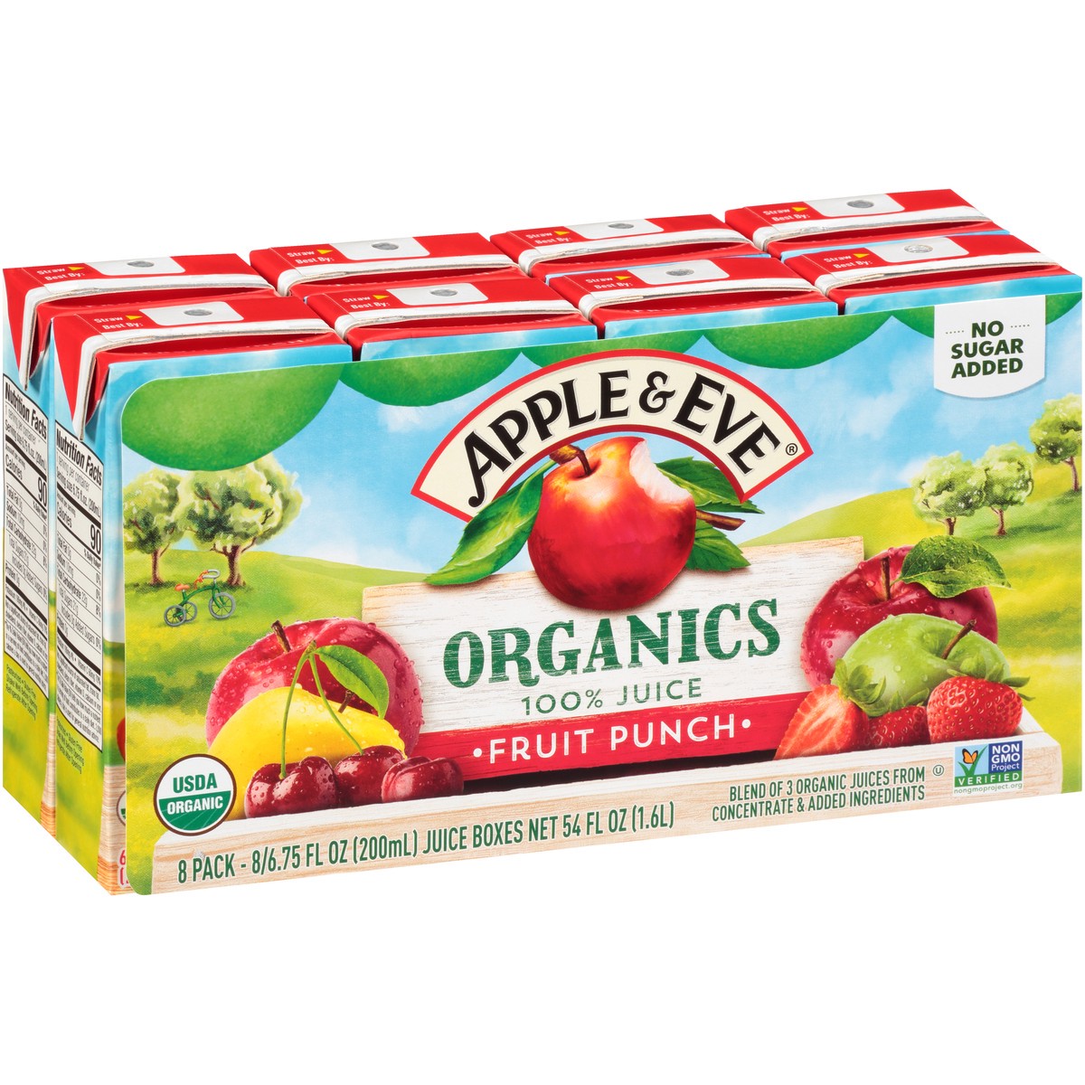 slide 11 of 11, Apple & Eve Organics Fruit Punch 100% Juice Juice Boxes - 8 ct; 6.75 fl oz, 8 ct; 6.75 fl oz