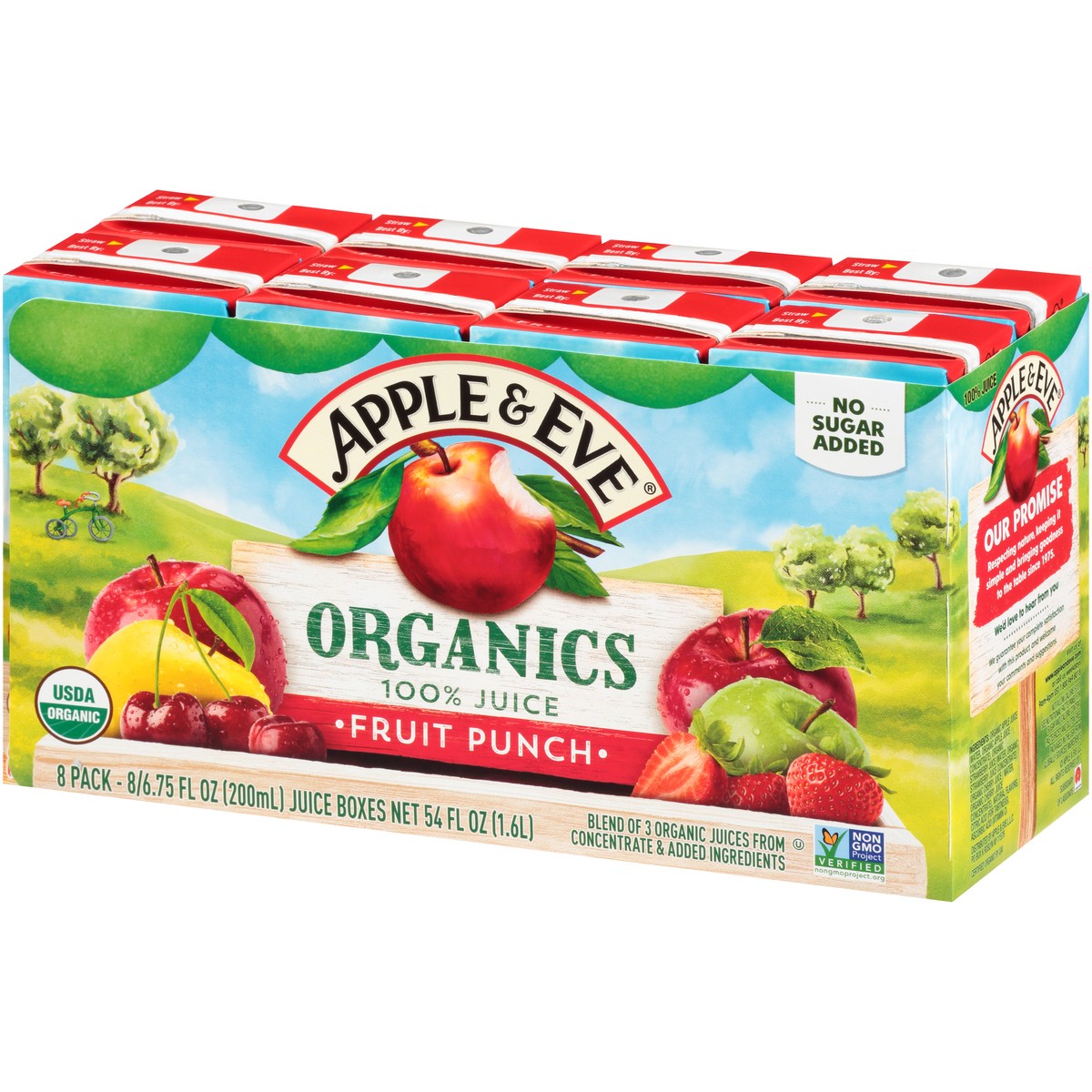 slide 3 of 11, Apple & Eve Organics Fruit Punch 100% Juice Juice Boxes - 8 ct; 6.75 fl oz, 8 ct; 6.75 fl oz