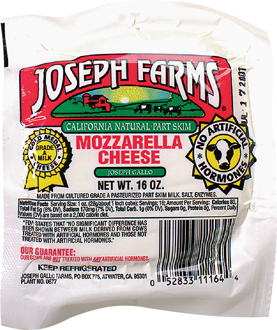 slide 1 of 1, Joseph Farms Mozzarella Cheese, 16 oz