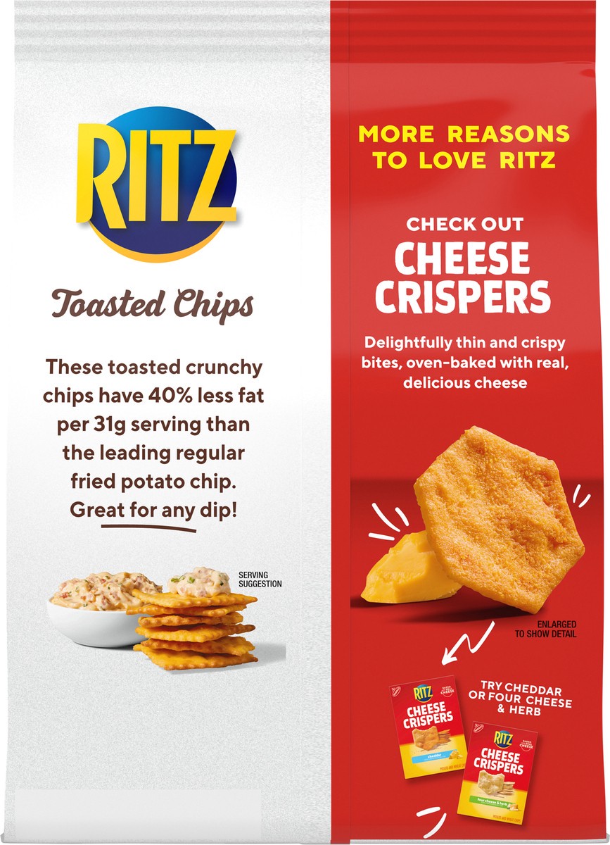slide 5 of 9, Ritz Toasted Chips, Cheddar - 8.1oz, 8.1 oz