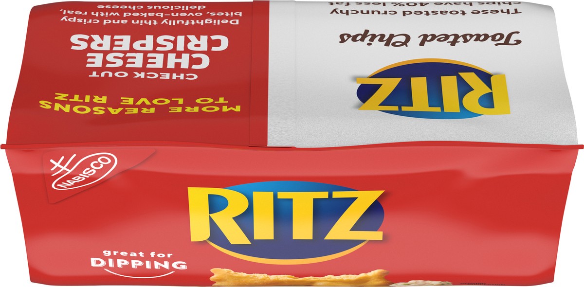 slide 2 of 9, Ritz Toasted Chips, Cheddar - 8.1oz, 8.1 oz