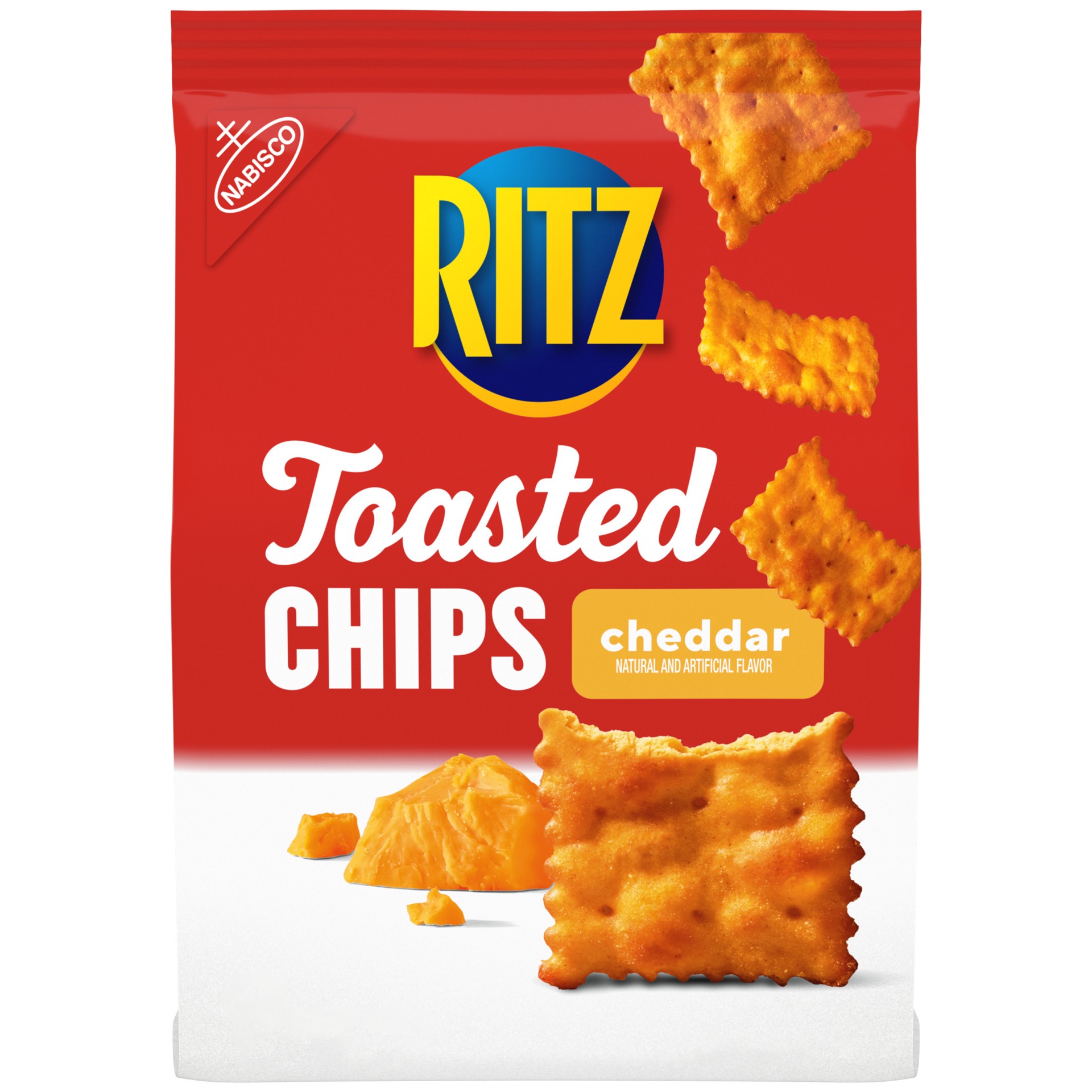 slide 1 of 9, RITZ Toasted Chips Cheddar Crackers, 8.1 oz, 8.1 oz