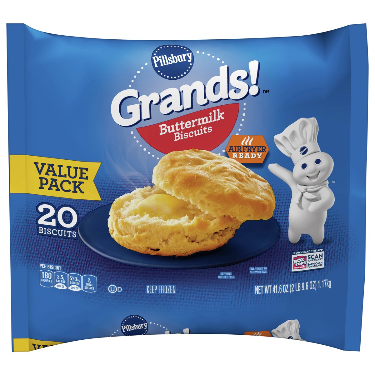 slide 1 of 1, Grands! Buttermilk Frozen Biscuits, 41.6 oz