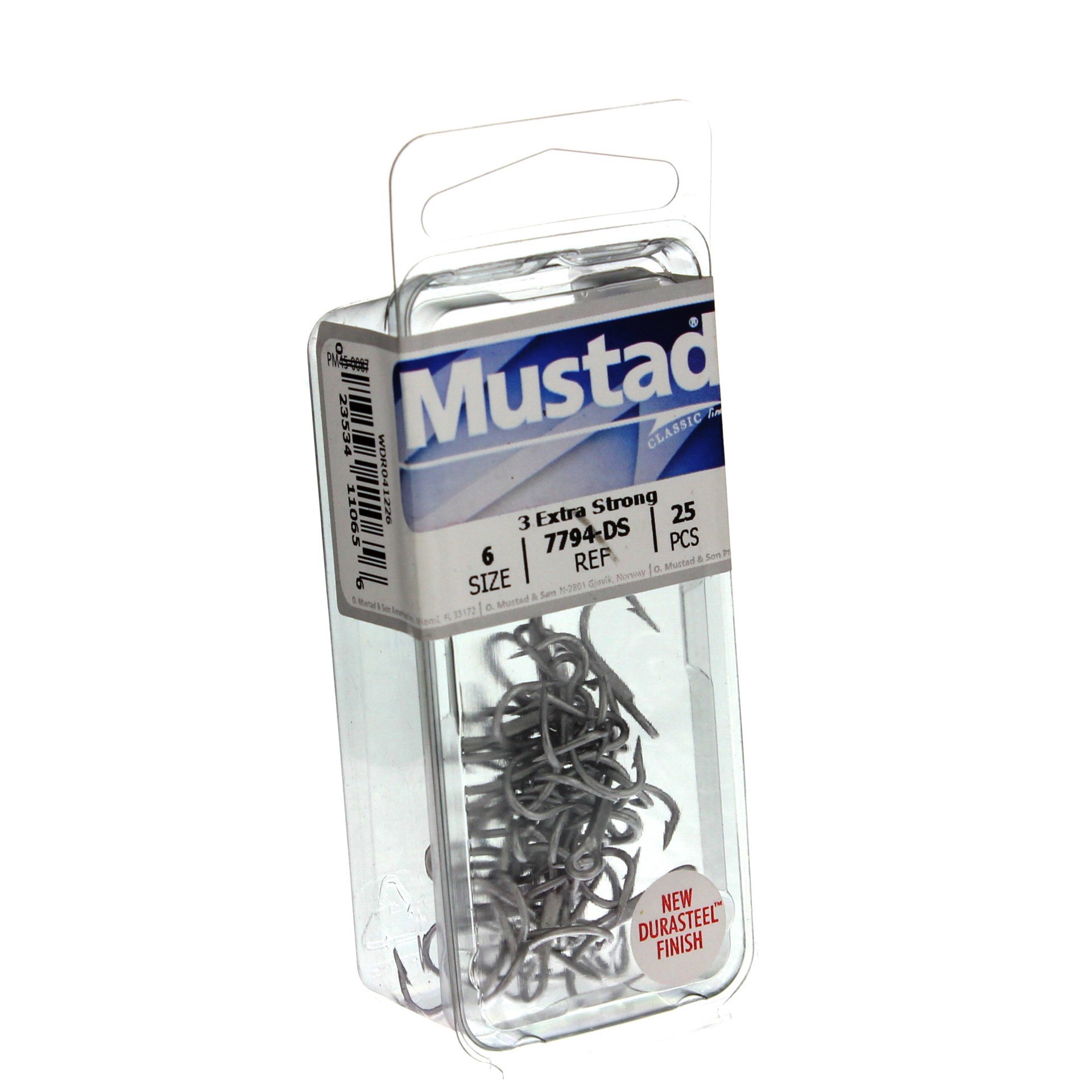 slide 1 of 1, Mustad 7794-DS Treble Hook, Size 6, 25 ct