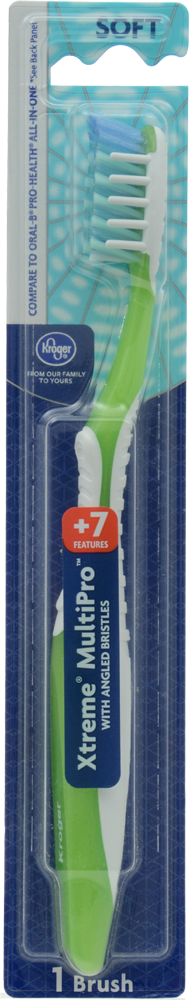 slide 1 of 1, Kroger Xtreme Multi-Pro Soft Toothbrush, 1 ct