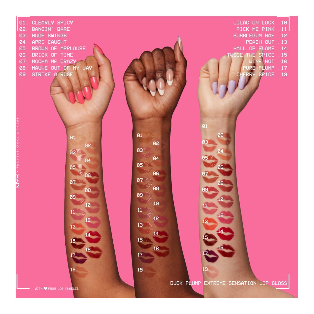 slide 4 of 6, NYX Professional Makeup Duck Plump Lip Gloss 03 Nude Swings, 0.23 fl oz