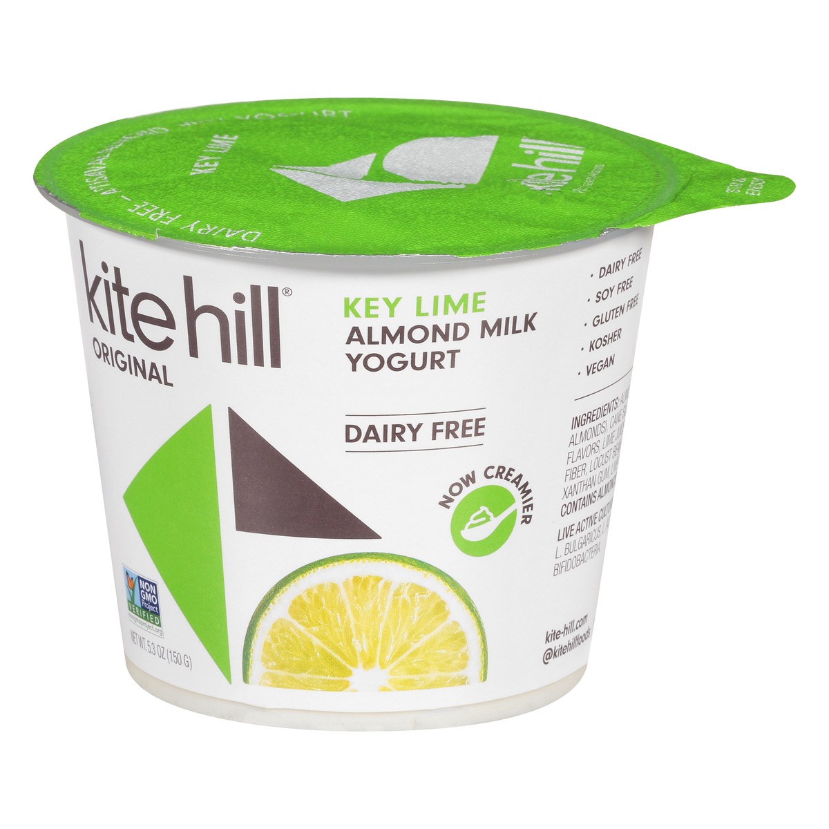 slide 3 of 9, Kite Hill Original Dairy Free Key Lime Almond Milk Yogurt 5.3 oz, 5.3 oz