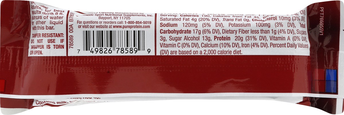 slide 4 of 10, Pure Protein Bar Red Velvet Cake, 1.76 oz