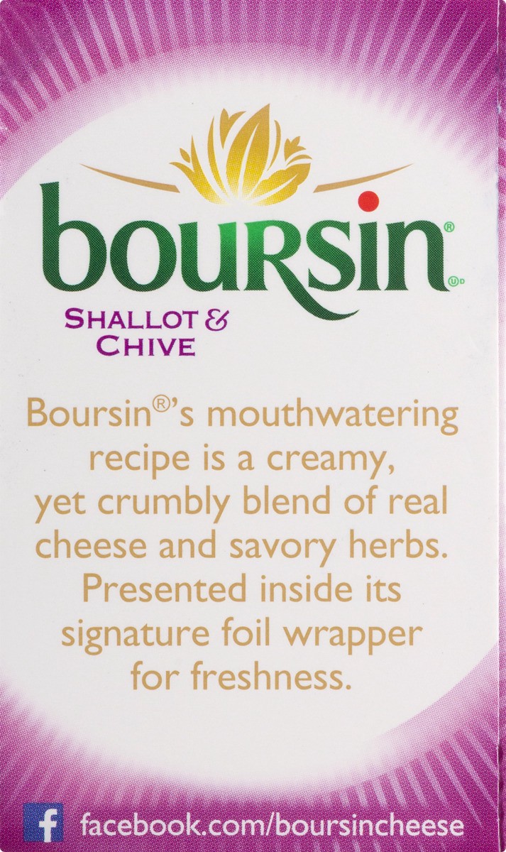 slide 8 of 9, Boursin Shallot & Chive Gournay Cheese, 5.2 oz