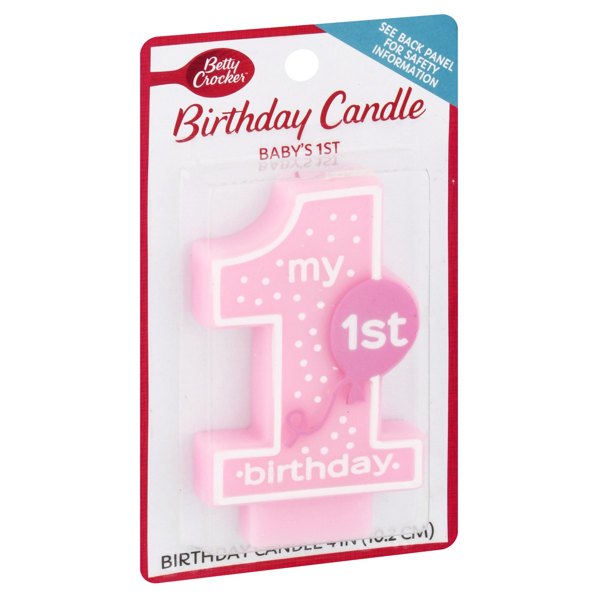 slide 9 of 9, Betty Crocker Babys 1st Numeral Candle Girl, 1 ct