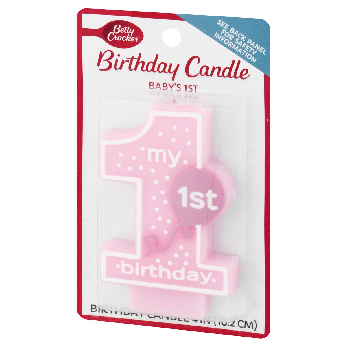 slide 5 of 9, Betty Crocker Babys 1st Numeral Candle Girl, 1 ct