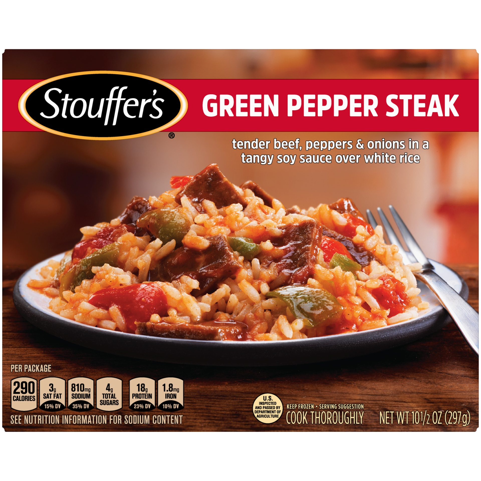 slide 1 of 1, Stouffer's Classic Meals Green Pepper Steak, 10 oz